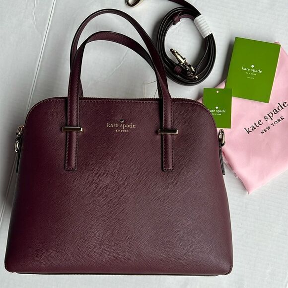 kate spade Handbags - Kate Spade Cedar Street Maise Satchel - Mulled Wine